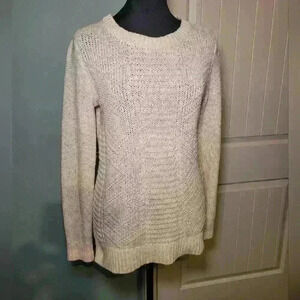Hollister California kitted sweater cream XS
